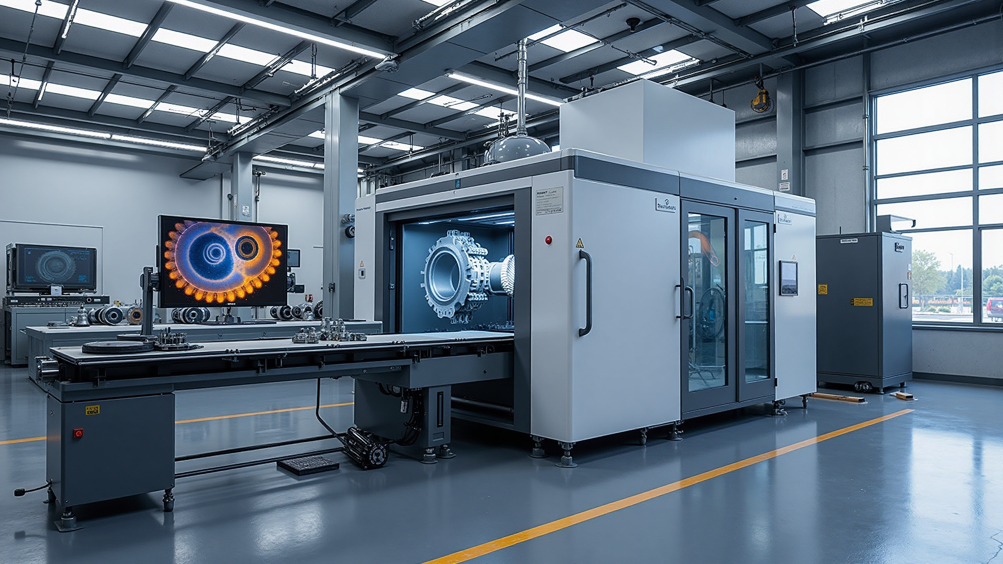 VMC850 Vertical Machining Center spindle cutting operation
