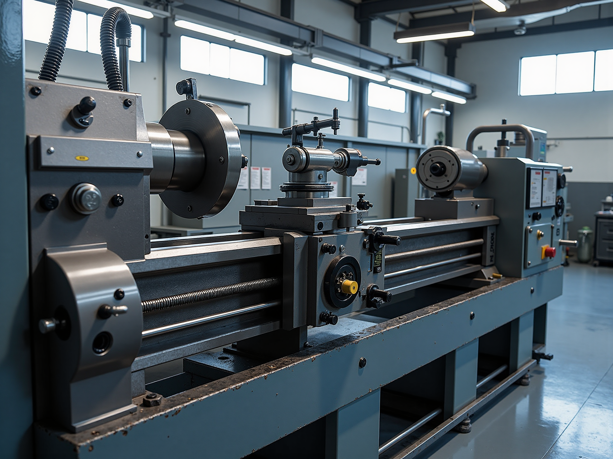 Large machining center worktable and structure