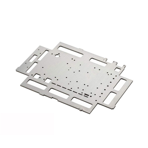 Five-axis machined part with a contoured surface and blended fillets