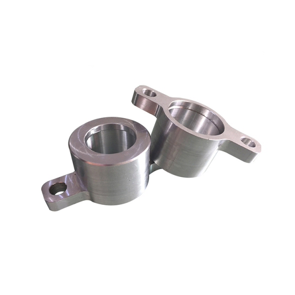 Welded steel frame held in a fixture for machining at Rainbow Z Machinery