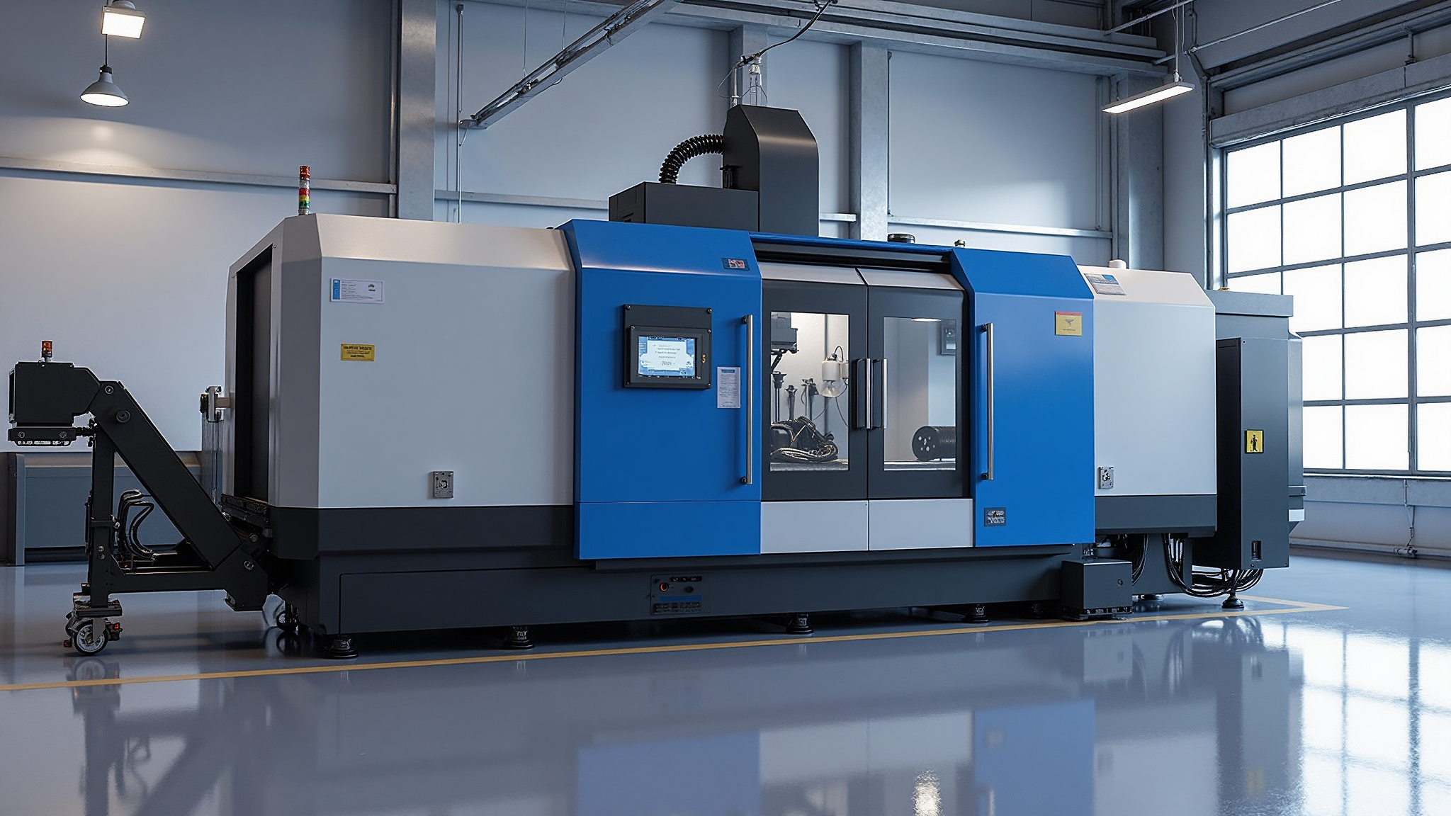 Vertical machining center spindle and automatic tool changer